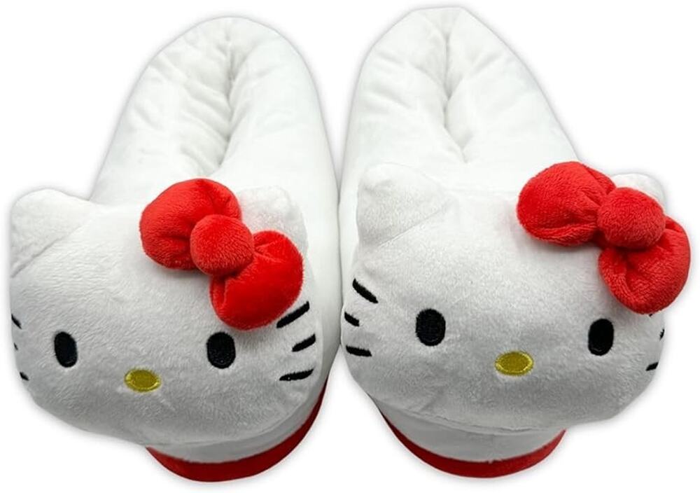 Hello Kitty Plush Slippers – Little Kid Size 2/3 – Brand New